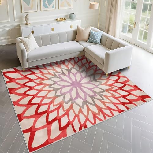 Moquette chambre facile d'entretien 130x200cm rouge - 2
