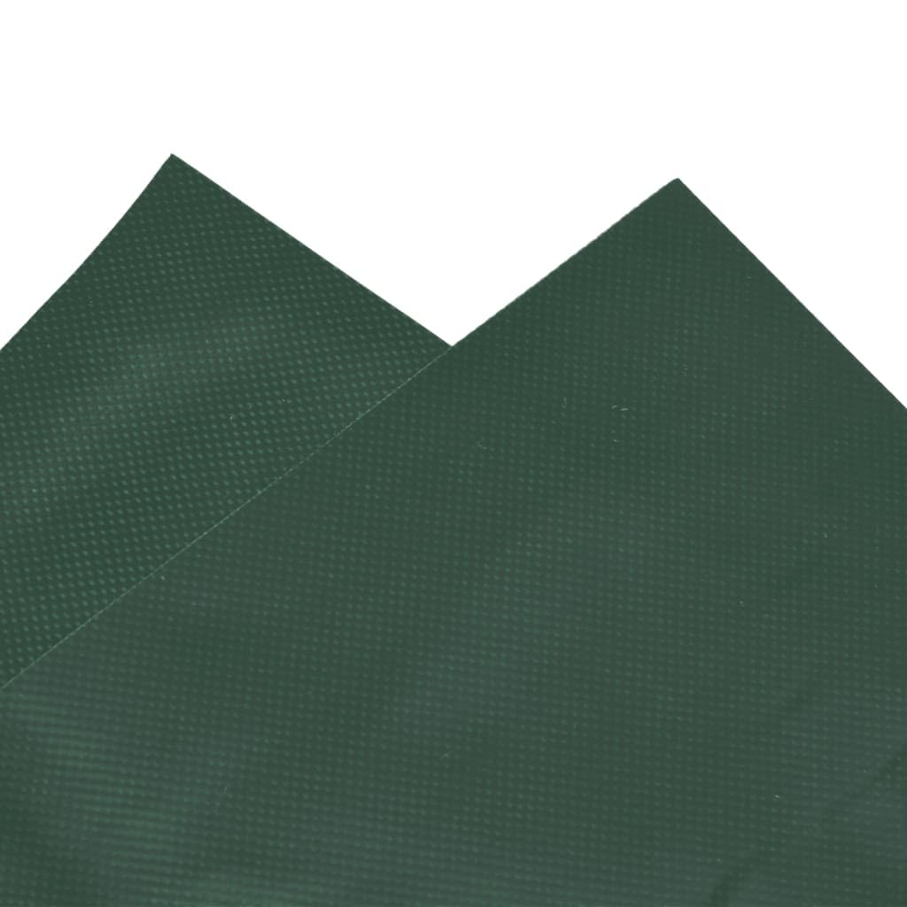Telone verde in tela con rivestimento in PVC, 1,5 x 2 m, 650 g/m², antistrappo, impermeabile, resistente ai raggi UV, con occhielli, per giardino, costruzione, campeggio, auto, moto, barca