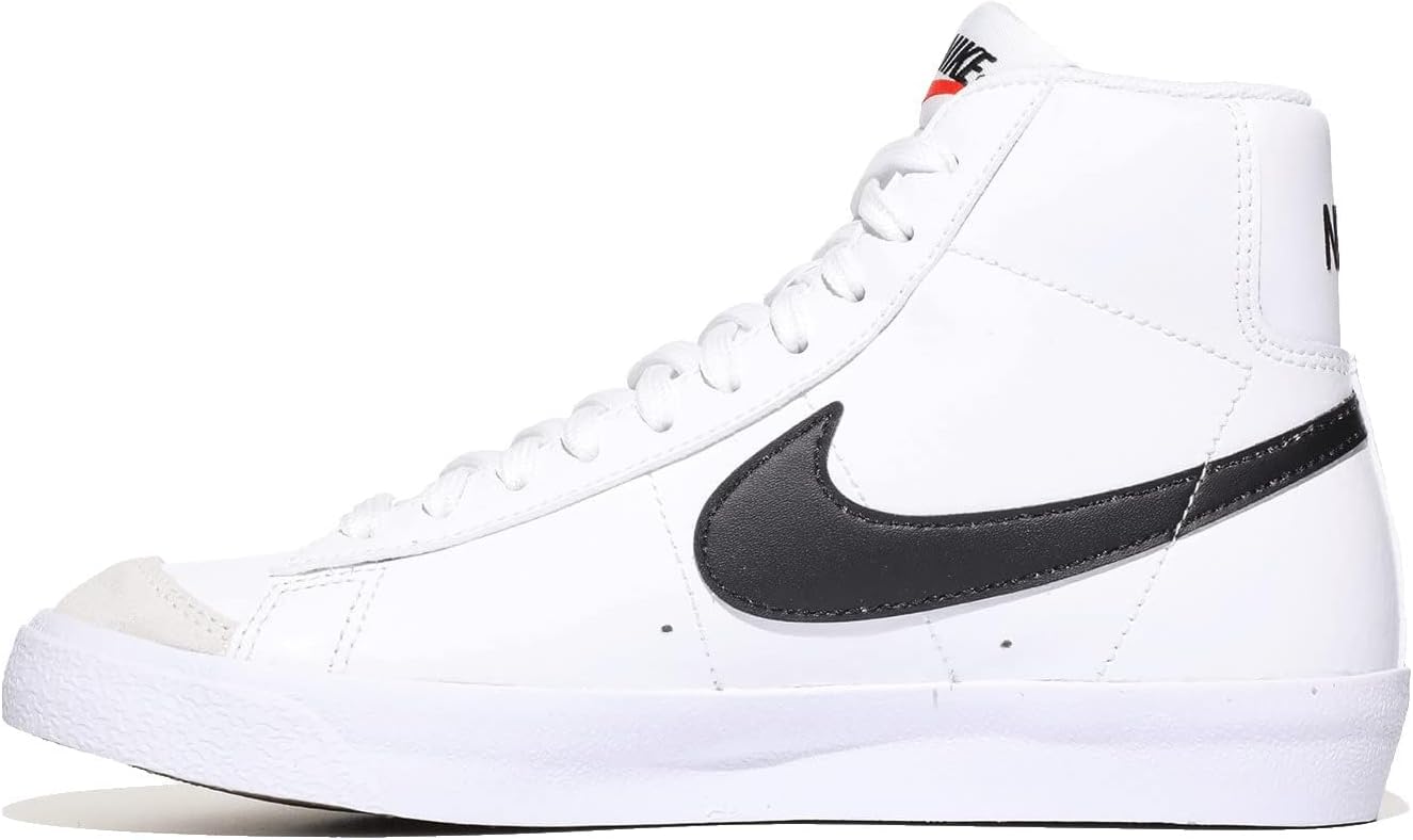 Nike Blazer Mid '77 Big Kids' Shoes (White/Total Orange/Black)