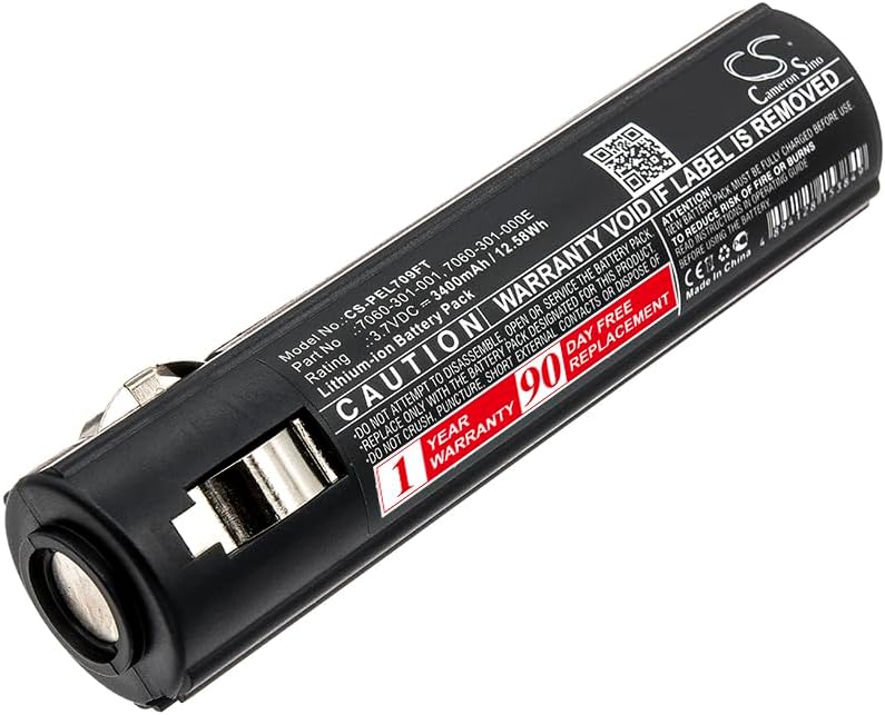 3400mAh Pelican 7060 Replacement Battery for Pelican 7060 7069 7060-301-000-1 7060-301-000E 7060-301-001 (3.7V)