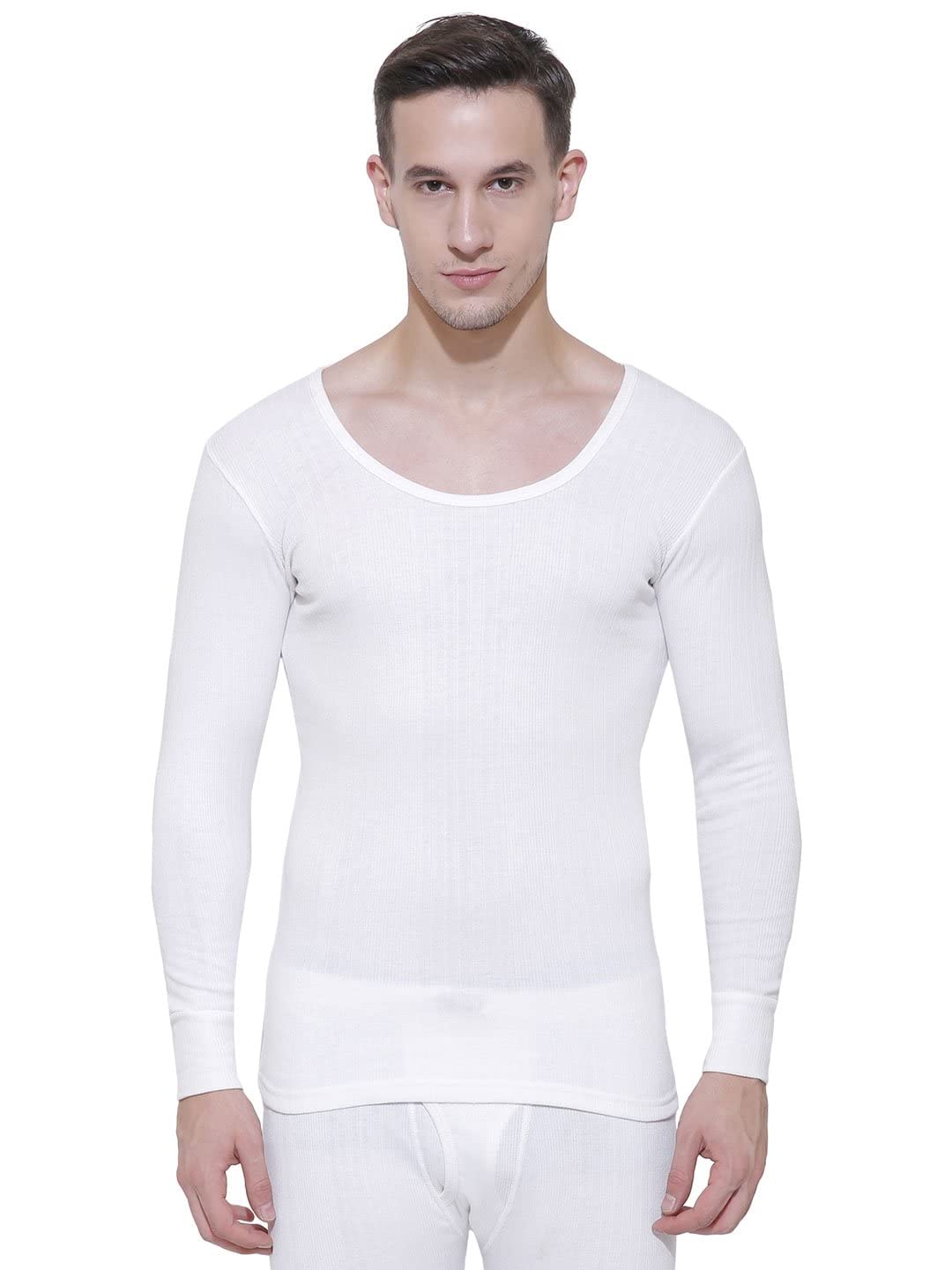 Men's Slim Fit Thermal Tops Round Neck Full Sleeves Pack Of 1-image-48