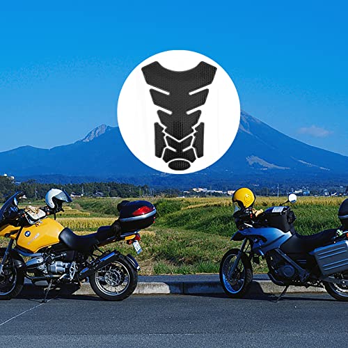 1 Stück Tankpad Protector 3D,Tankpad Tankschutz Motorrad Universell,Tankpad Aufkleber Protector Tank Traction Pads,Schwarz,für niversal Motorrad Gas Heizöl(pvc)