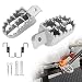 Aluminium Footpegs Foot Pegs Footrest Foot Rest Dirt bike 50 70 90 110 125cc Taotao PW50 PW80 TW200 XR50R CRF50 CRF70 CRF80 CRF100F Silver