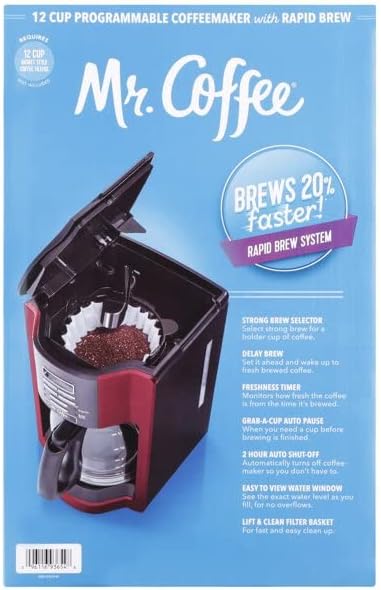 Mr. Coffee 12-Cup Programmable Coffee Maker features