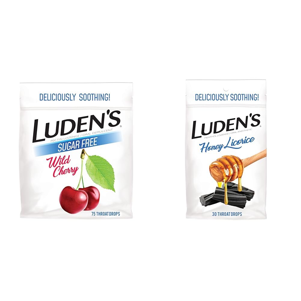 Amazon.com: Ludens Wild Cherry Sugar Free Throat Drops, 75 Count
