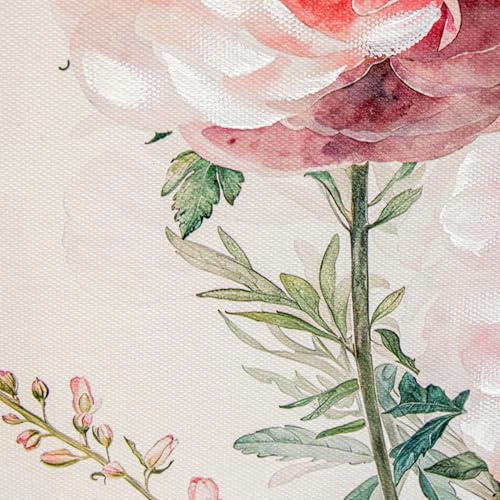 Tableau sur toile fleurs DRW pour habiller un mur blanc vide 40x40 - 6