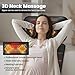 DOPICT Massage Mat, Detachable Neck Massager, Full Body Vibration Heating, Massage Pad with 10 Vibrating Motors and 9 Speed Settings for Home Office Use, Gift for Men Women Parents Christmas,Black