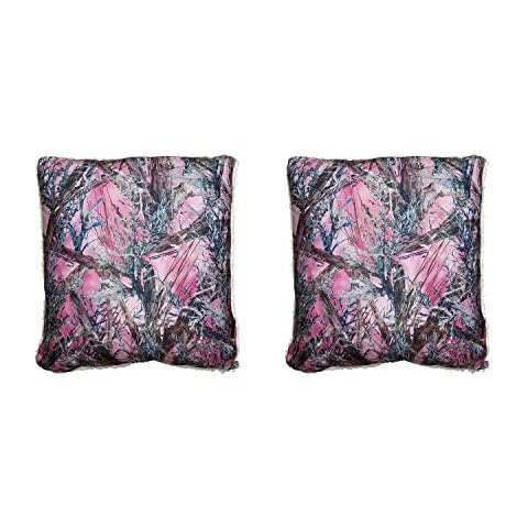 Things2Die4 Pink Camo Sherpa Pillow Set Cover