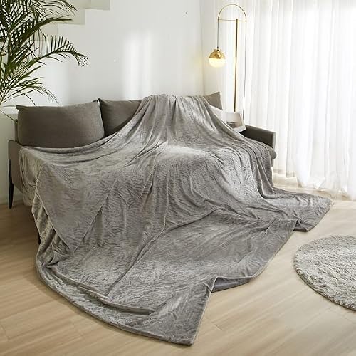 Poptex Oversized Fleece Blanket, Flannel Throw Blanket For Couch, Sofa, And Bed, Plush Cozy Fuzzy Blanket 90" X 120", Super Soft Warm Blankets For Indoor And Outdoors, Cozy, Lightweight #TOP22