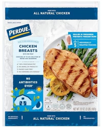 Perdue, Boneless Skinless Chicken Breasts Individually Wrapped, 2 lb (Frozen)