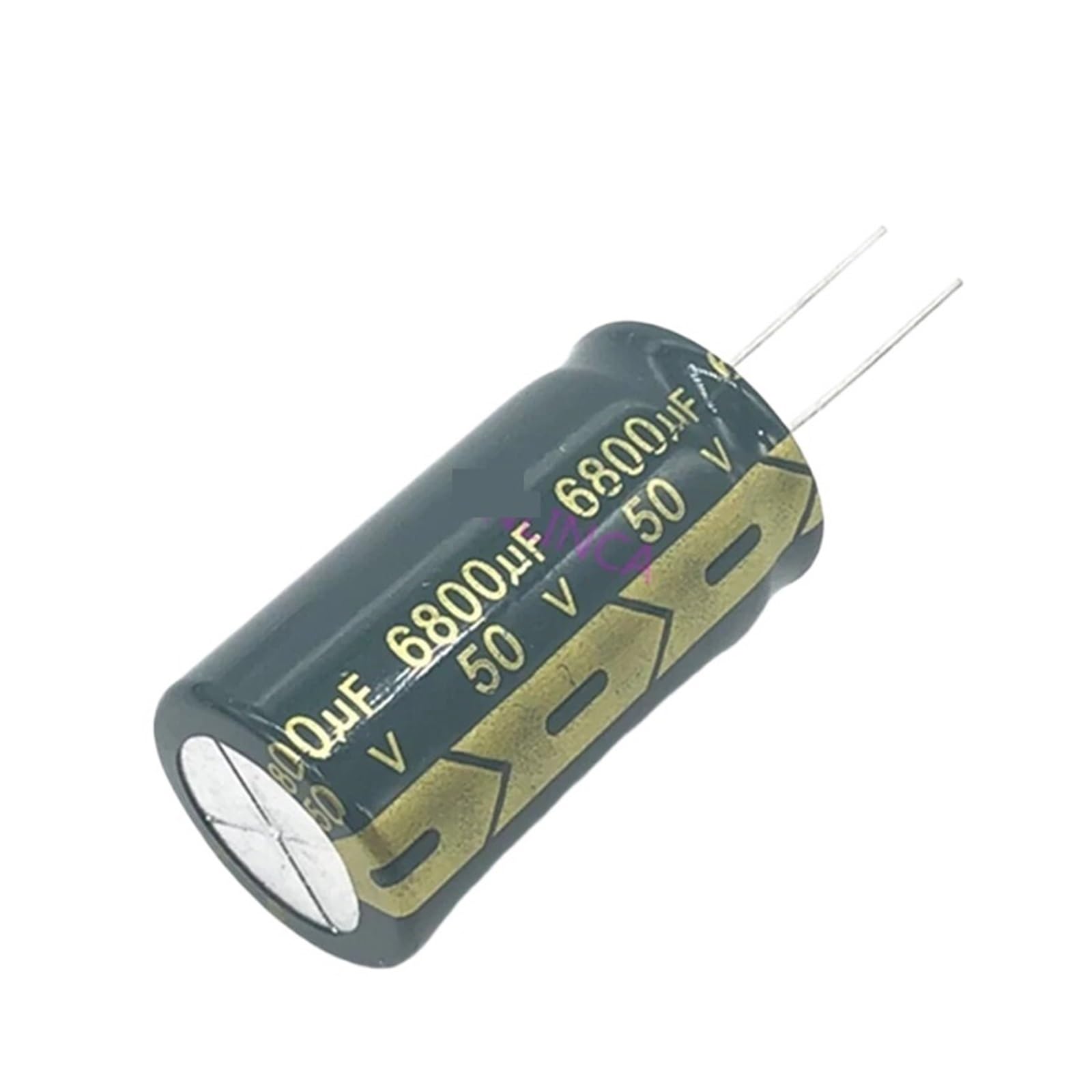 Condensateur chimique 50V 6800UF G01 lot de deux pièces pour montage électronique radial