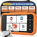 【Wide Coverage】 Launch CRE 2.0 BBA obd2 diagnosegerät auto ist speziell für Benz/Maybach/BMW/Mini/RollsRoyce/Audi von 1996 bis 2024 (PS:KANN NICHT AUF EV ARBEITEN, MUSS MÖGLICHERWEISE EXTRA CANFD ADAPTER AUF 21-23 NEUESTEN AUTOS KAUFEN) die Lanuch Creader Elite 2.0 BBA obd2 diagnosegerät für alle fahrzeuge kann auch durch OBD 10 Modi auf globale EOBD/OBDI (1994-2000)/OBDII Fahrzeuge diagnostizieren. PS:OBD1 Fahrzeuge müssen extra Verbindungskabel zu kaufen.kontaktieren Sie uns,wenn Sie brauchen