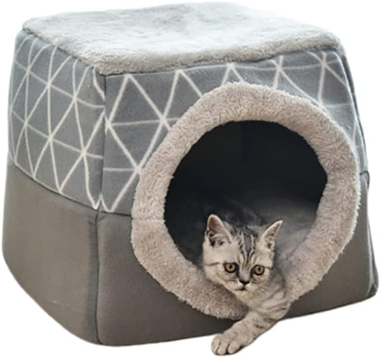 Super Soft Pet Bed Kennel Dog Round Cat Winter Warm Sleeping Bag Long Plush Large Puppy Cushion Mat Portable Cat Supplies Cat Nest Sofa