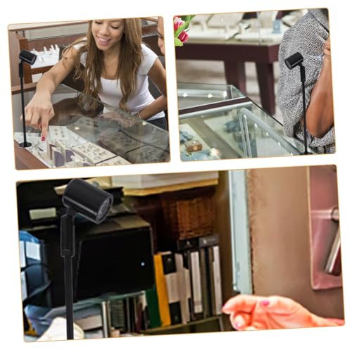 Foco LED pequeño para vitrina ajustable con base de aluminio y hierro 6