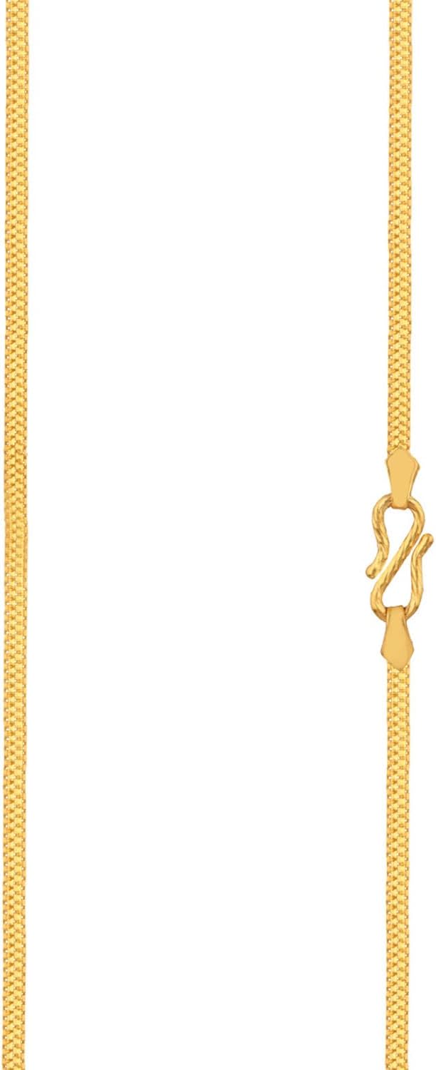 Malabar Gold & Diamonds22k Gold Chain for Women & Girls | 22kt (916) BIS Hallmark Pure Gold Chain for Birthday, Anniversary, Diwali & Festive Gift
