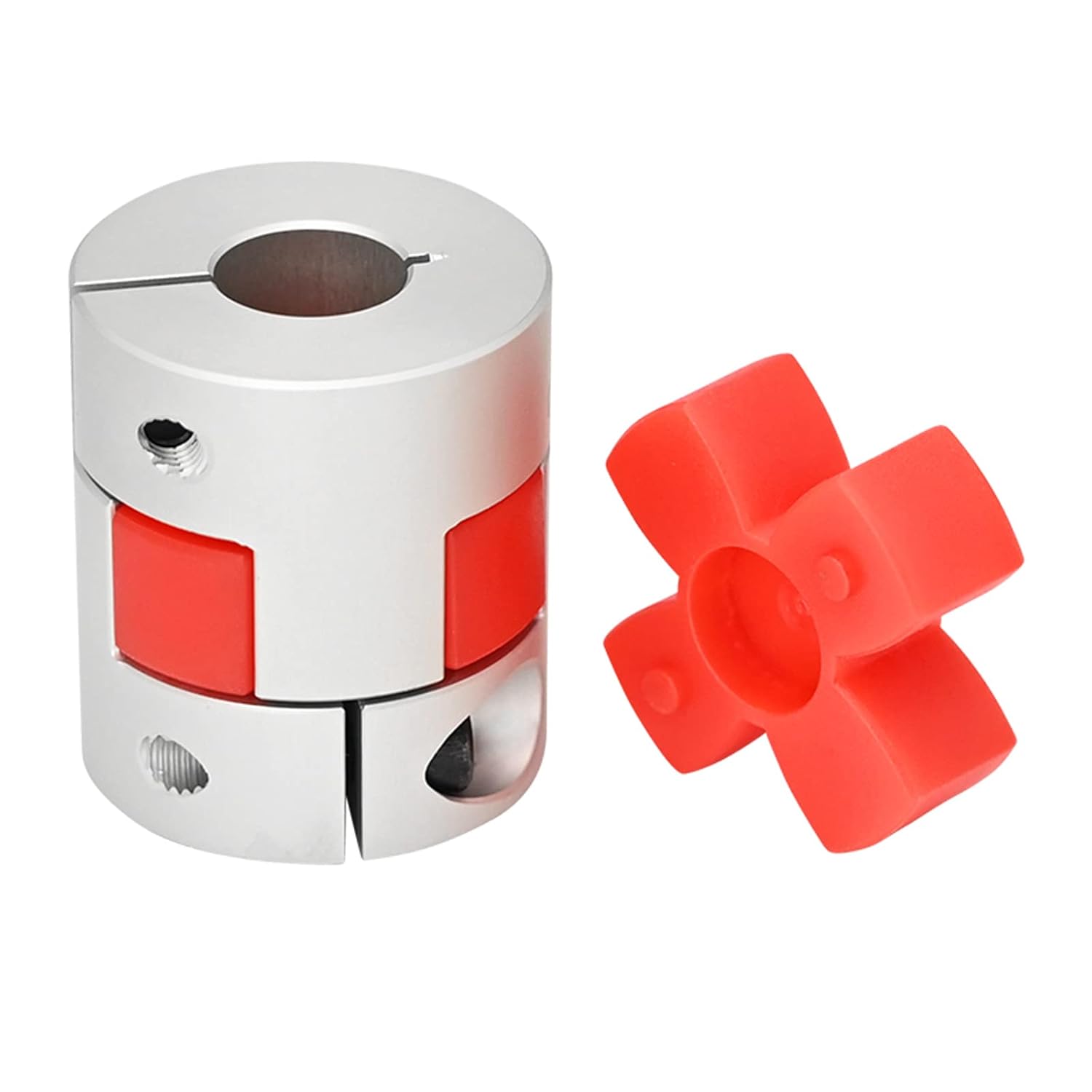 Upgrade D20*L25 Flexible Shaft Coupling 5mm to 5mm Aluminium Plum Connector Flexible Coupler for 3D Printer CNC Machine and Servo Stepped Motor