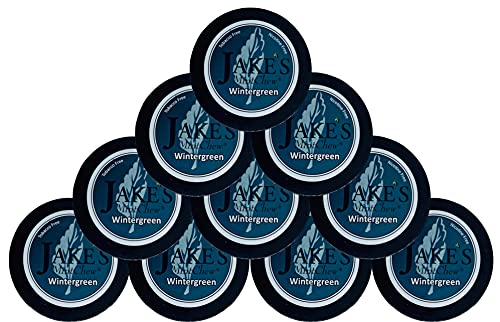 Jake's Mint Chew - Wintergreen - 10 pack - Tobacco & Nicotine Free!