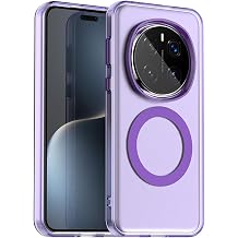 Pzwoxukhov Compatible with Honor Magic 7 Pro 5G Case Cover,Compatible with Magsafe,Shockproof Magnetic Phone Case,Compatible with Honor Magic 7 Pro 5G Case Purple