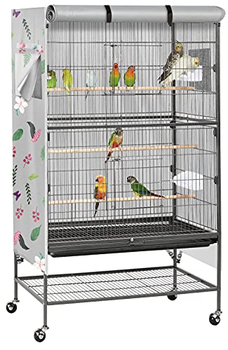 Image of Night Cover for Parrot and Bird Cages - Good Night Blackout, Breathable, Washable with Colorful Pattern - 20 inchW x 20 inchD x 30 inchH