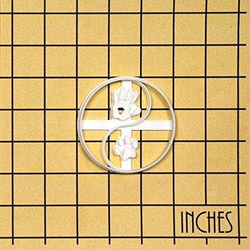 Yin Yang Dog Paw Print And Human Hand Cookie Cutter, 1 Piece - Bakerlogy #TOP5