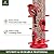 Kingsyard 2 Pack Tube Bird Feeders for Outdoors Hanging, Premium Hard Plastic Bird Feeder with 6 Feeding Ports, Weatherproof & Steel Hanger, Attracting for Wild Birds (Red)