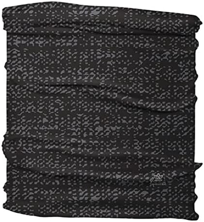 Karma Black Grunge Headband for Women - Medium - Fabric Headband and Stretchy Hair Scarf - Black image 4