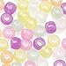 Darice Assorted Glow in the Dark Multi-Color Pony Beads – Great Craft Projects for All Ages – Bead Jewelry, Ornaments, Key Chains, Hair Beading – Round Plastic Bead With Center Hole, 9mm Diameter, 1 lb. Bag