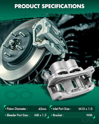 Image of SCITOO 18B5026AS Front Left Driver Side Brake Caliper Fits For Ford For Edge 2011-2014,For Lincoln For MKX 2011-2015,For Mazda For CX-9 2007-2015, With Bracket,1PC