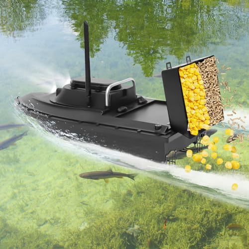 Bateau de pêche télécommandé pour explorer les grands lacs de nuit