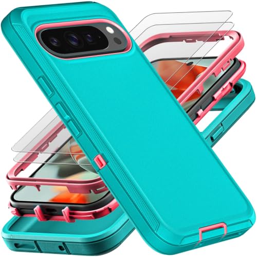 Coque Google Pixel 9 Pro XL antichoc de qualité militaire robuste et 2 verres trempés