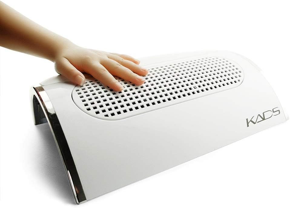 Nail Dust Collector Suction Extractor - Powerful Vacuum Cleaner with 3 Fans & 2 Dust Collection Bags for Acrylic Nail Salon