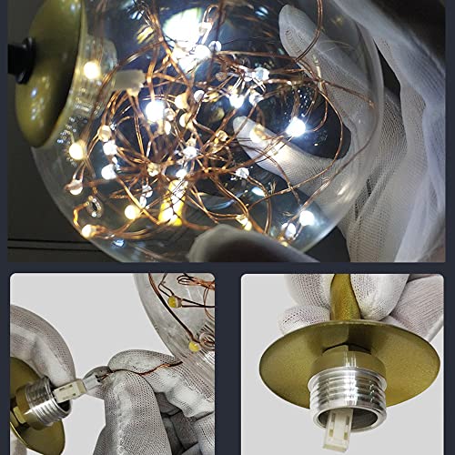 Lámpara colgante de techo para iluminar estancias oscuras con diseño geométrico 8