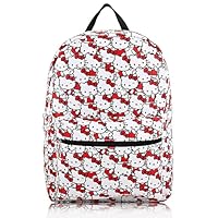 Hello Kitty, Stitch, Princess, Care Bears or Mickey Mouse Backpack for Women, Men, Unisex | Cute PU Leather Large Backpack, Hello Kitty, Medium