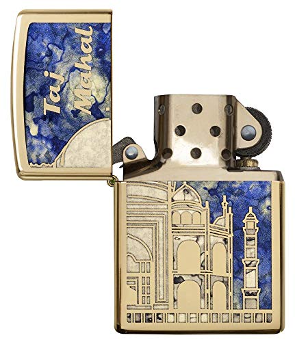 Zippo Taj Mahal High Polish Brass Pocket Lighter #TOP3