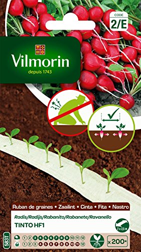 Vilmorin 3881249 Ruban radis, Rouge, 2 x 2,5 m