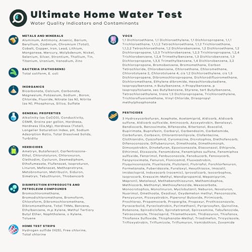 Image of Ultimate Home Water Test Kit for Drinking Water | Tests for 250+ Parameters Like Lead, Bacteria, and VOCs | EPA Certified Well or Tap Water Test
