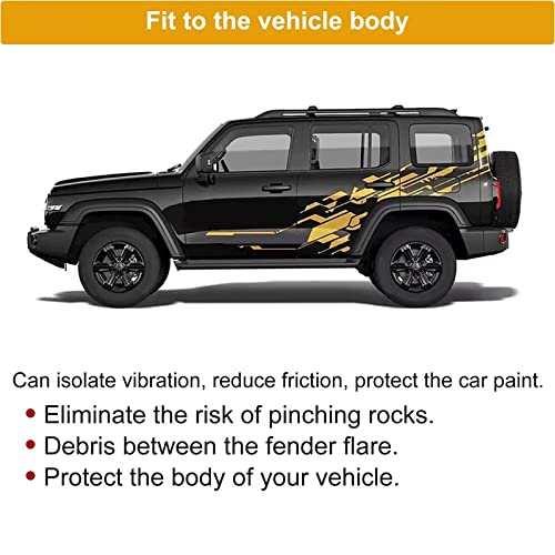 33Feet Universal Fender Flares Edge Trim, Car Wheel Arch Trim For Car And Pickup Wheel Wells, Self Adhesive Rubber Wheel Eyebrow Protector #TOP3