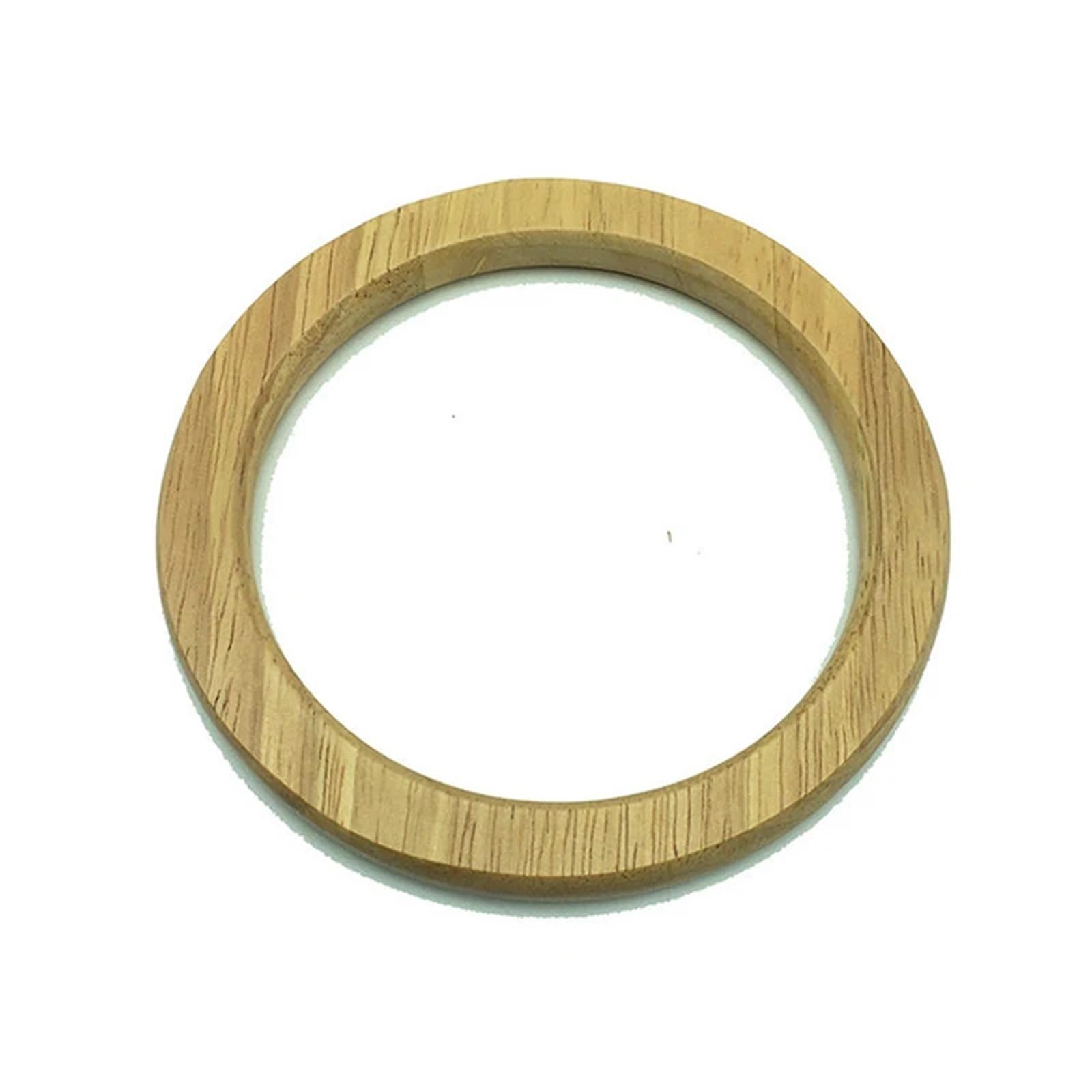 Mango de madera maciza 4 piezas Para Bolsos | Bolso hecho a mano DIY, bolso tejido, bolso, bolso, asas, anillo, bolso portátil(Camel)