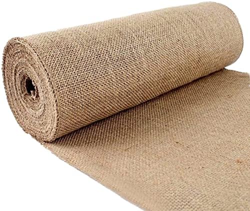 160CM Upholstery Fabric Natural Jute Hessian Burlap Cloth Craft Wedding Party Table Runner Rustic Table Decoration (30CMX160CM)