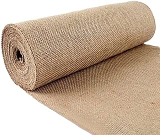 160CM Upholstery Fabric Natural Jute Hessian Burlap Cloth Craft Wedding Party Table Runner Rustic Table Decoration (30CMX160CM)