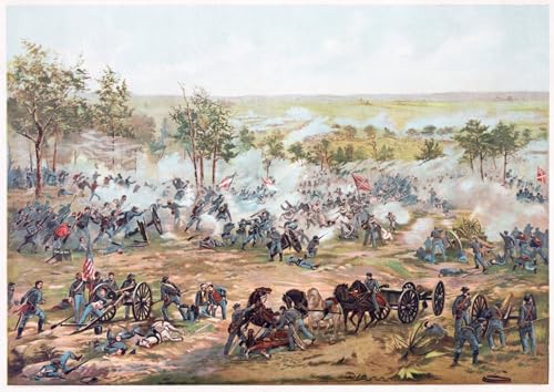 Tableaux Graffiti Art Mural Bataille de Gettysburg Kurz et Allison Poster 60x90cm