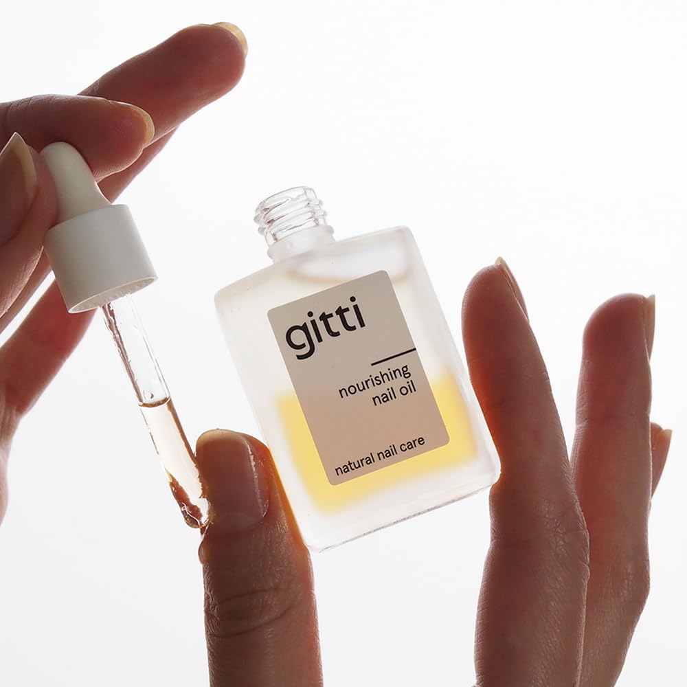 gitti Nourishing Nail Oil I Natural Nail Care, Non-Toxic, Plant-based, 98% Natural Origin, Cruelty-Free, Vegan I Bi-phasic Oil, Nourishes Nails for