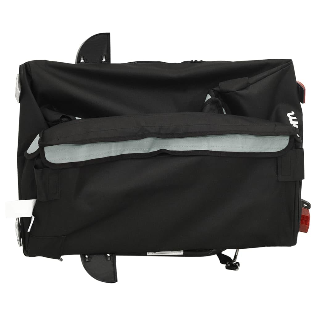 Żelazna przyczepka rowerowa 30 kg, czarno-niebieska