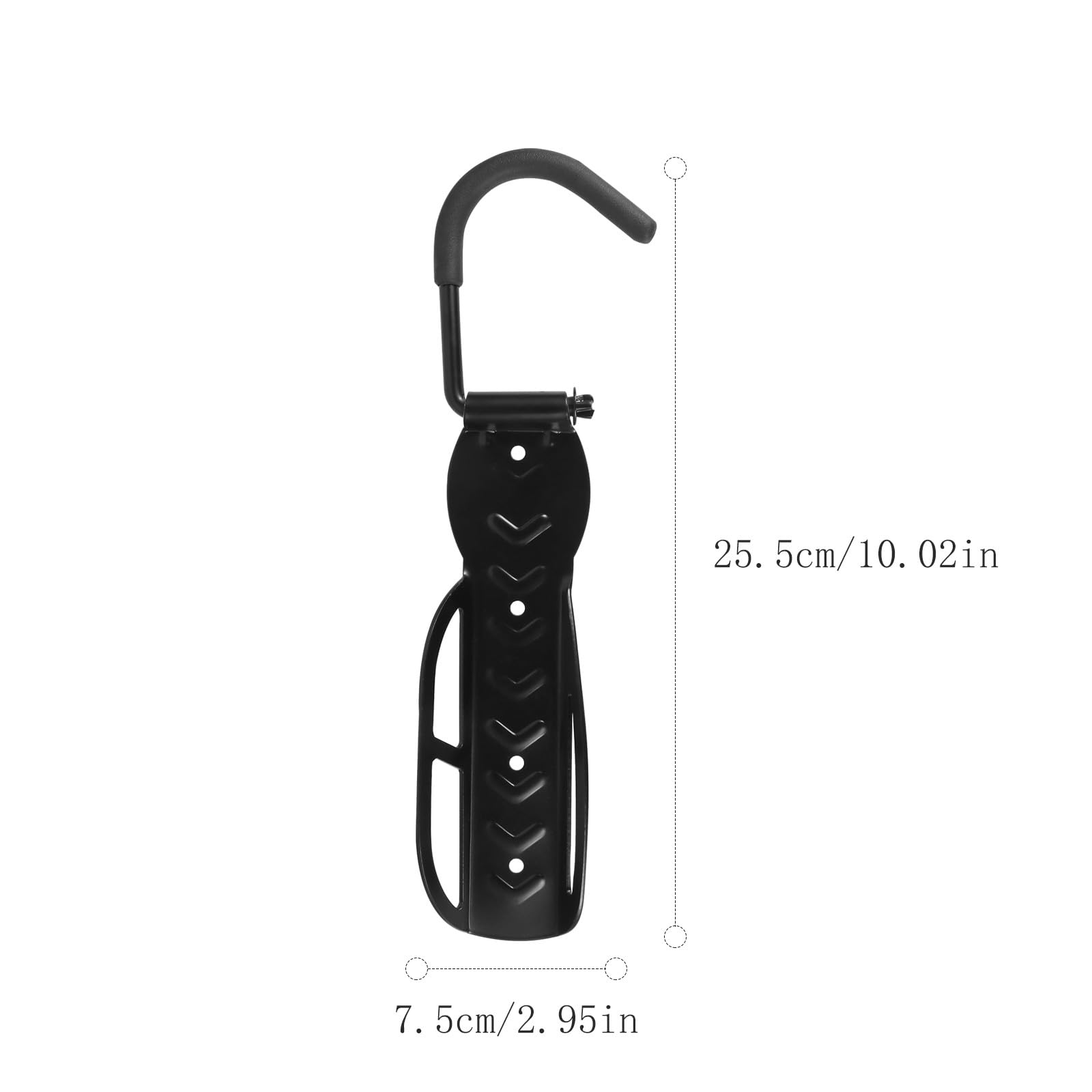 Cabilock Soporte de Pared para Scooter Capacidad de Carga 50kg Colgador Vertical Resistente para Monopatín Material Ecológico Negro Adecuado para Almacenamiento y Organización en Garaje