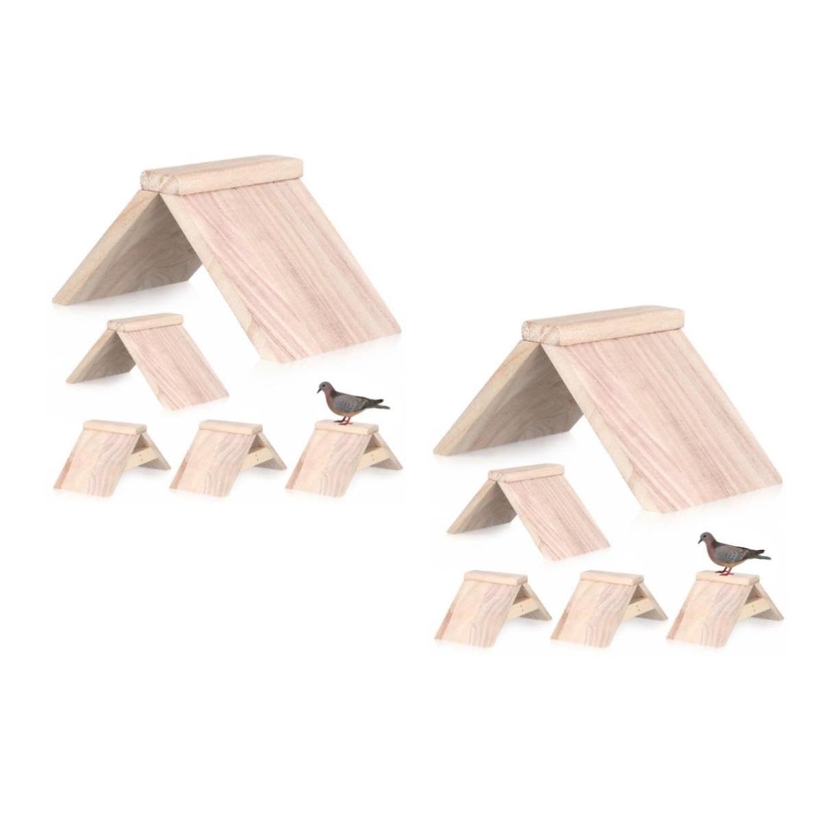10 STK. Holz Vogelstand für Tauben und Vögel, Kaffee, Sitzstange