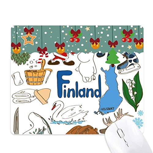 Alfombrilla de ratón con diseño premium de la bandera de Finlandia