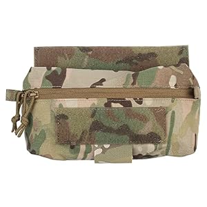 Peminkoo Taktische Weste Dangler Drop Pouch Mini Abdominal Dump Drop Pouch Gürteltasche für J.PC C.PC L.BT D3CR MK3 MK4 Plattenträger Lagerung (CP)