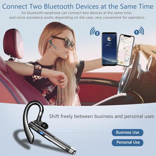 image for Champonic Bluetooth Headset, Wireless Bluetooth Earpiece with mic Truc
