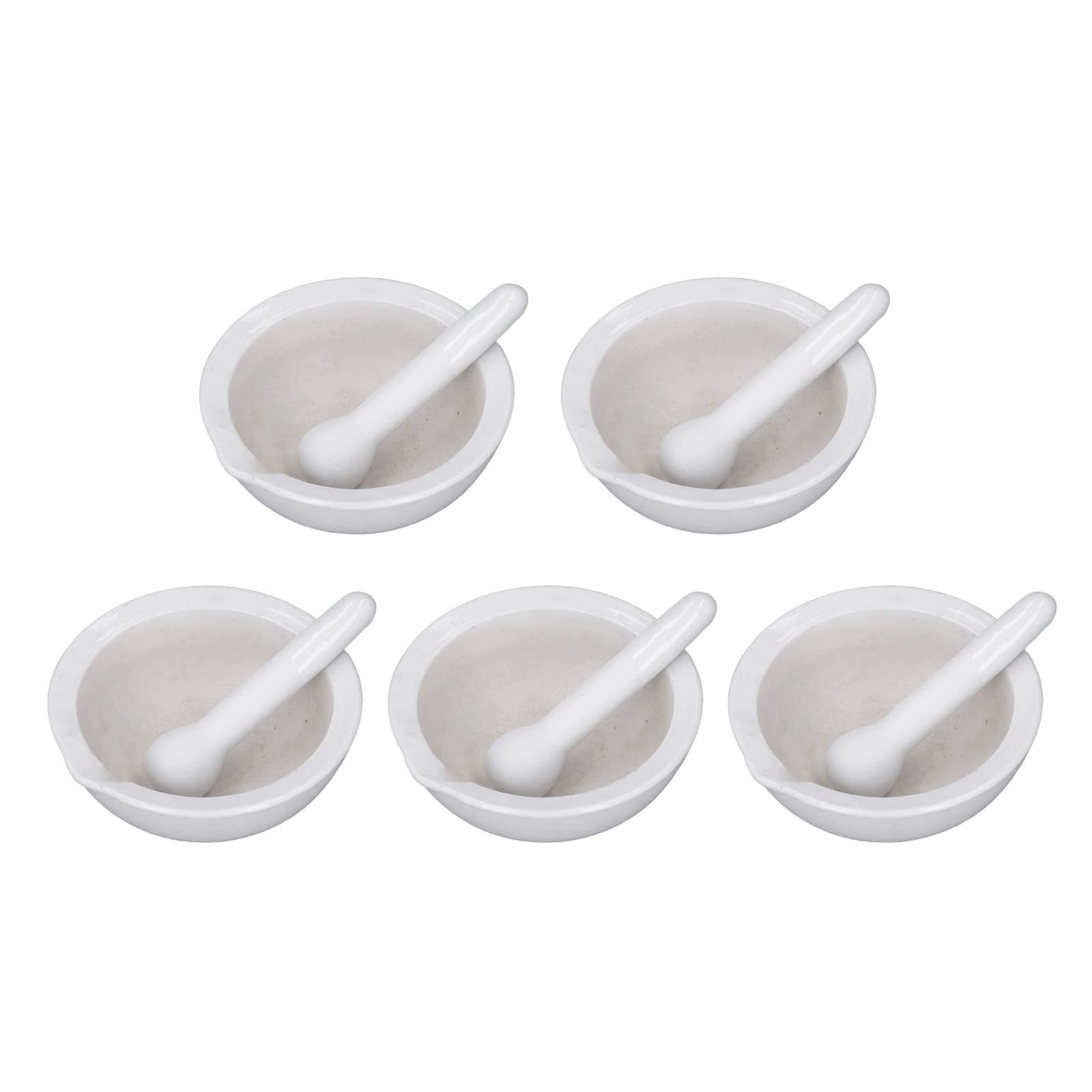 Tyenaza Juego De 5 Morteros De Cerámica 100 Ml Resistentes Al Calor Químico Suministros De Laboratorio Científico