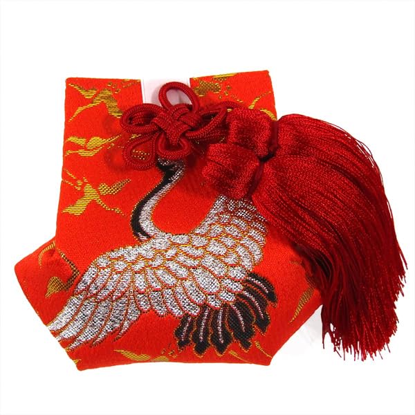 お宮参り小物 お守り袋 単品 鶴 男の子 女の子 omas